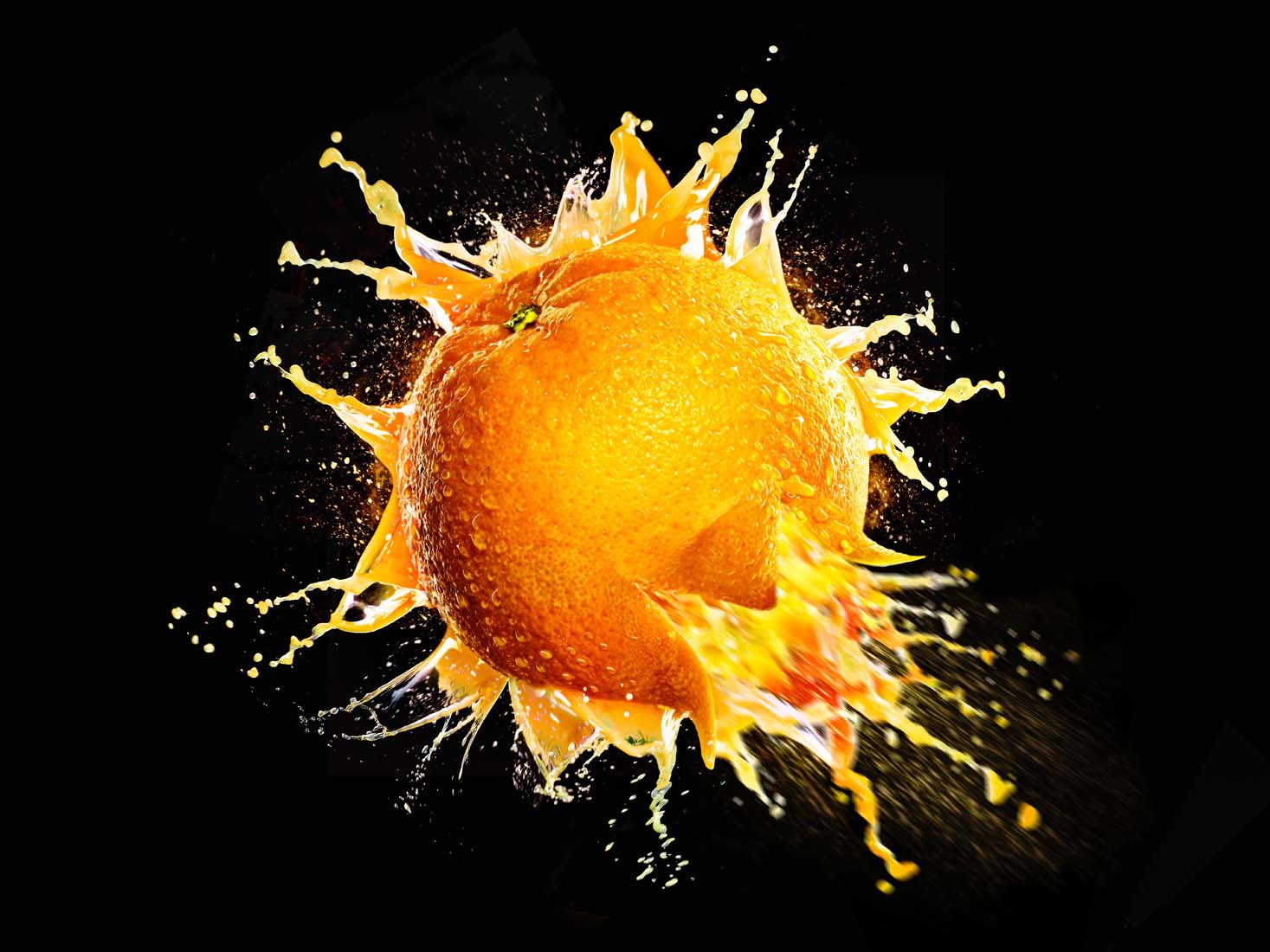 Exploding orange photo by Special Guest Barry Makariou