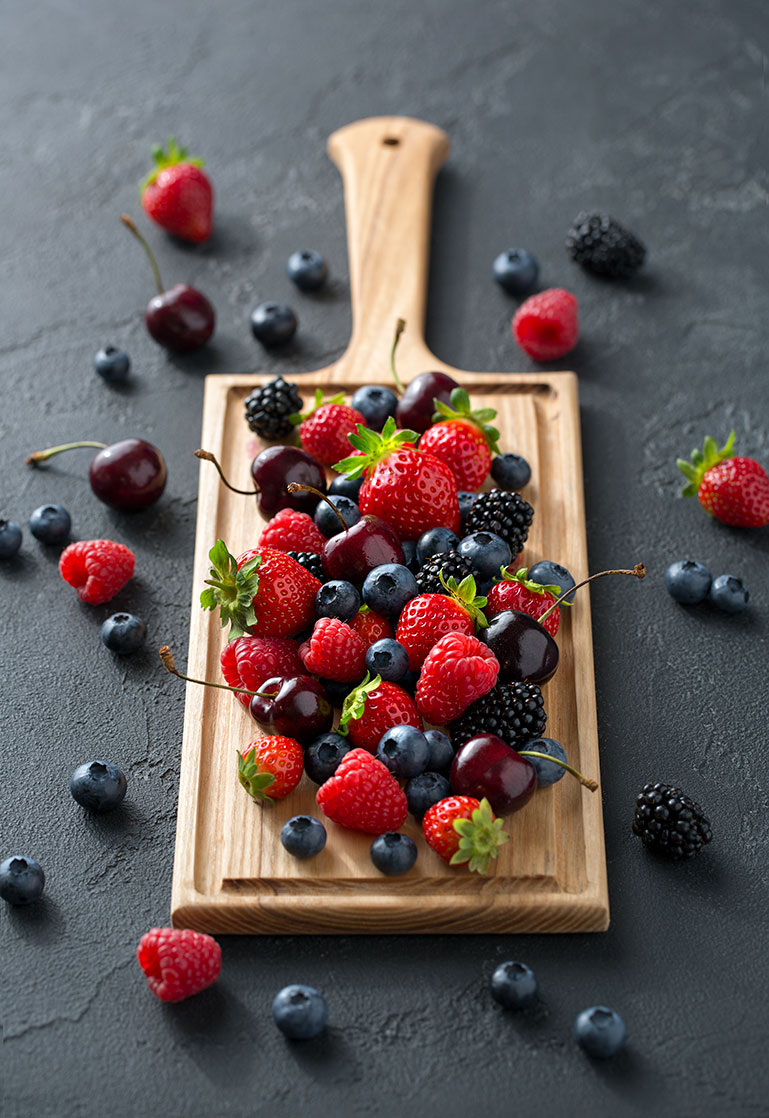 Berries food photography